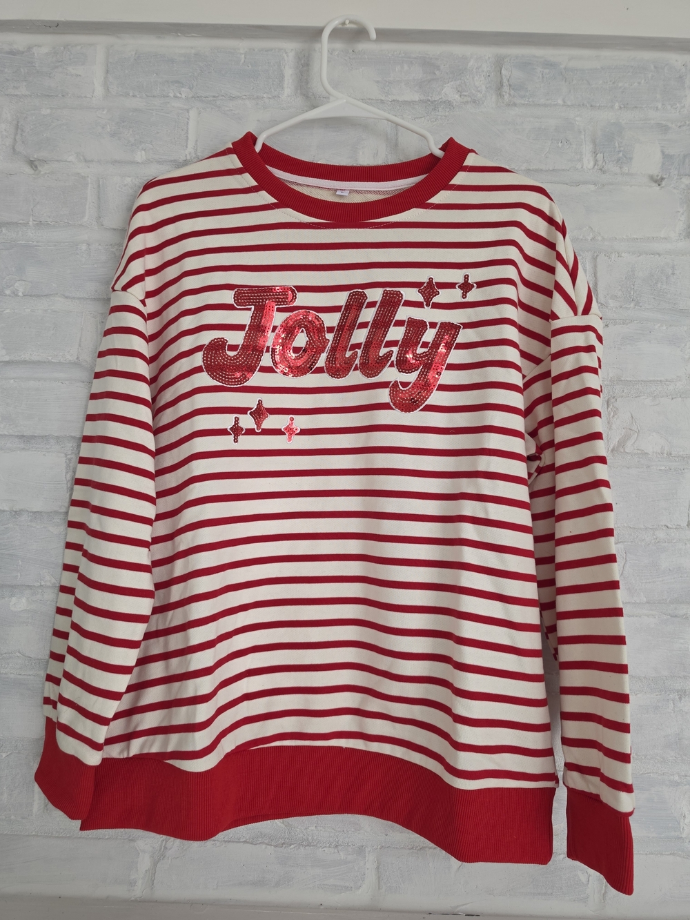 Red Stripe Womens Top Size Large 12-14